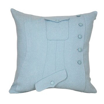 modern blue throw pillows