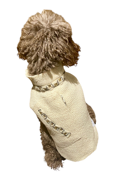 Boucle wool metallic detailed blazer