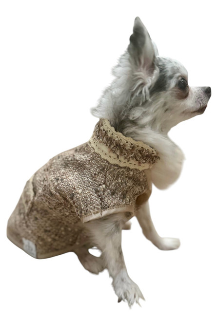 Metallic Neutrals Tweed Vest Jacket