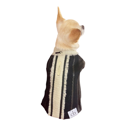 Black and Ivory wool vest