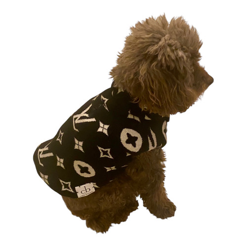 Black & white puffer sweater vest