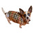 Classic tartan tan cashmere puffer vest