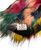 Rainbow faux fur coat