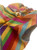 Rainbow stripe  silk vest dress