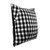 Black and White Decorative Pillow | Checkmate // 01 Side View 1