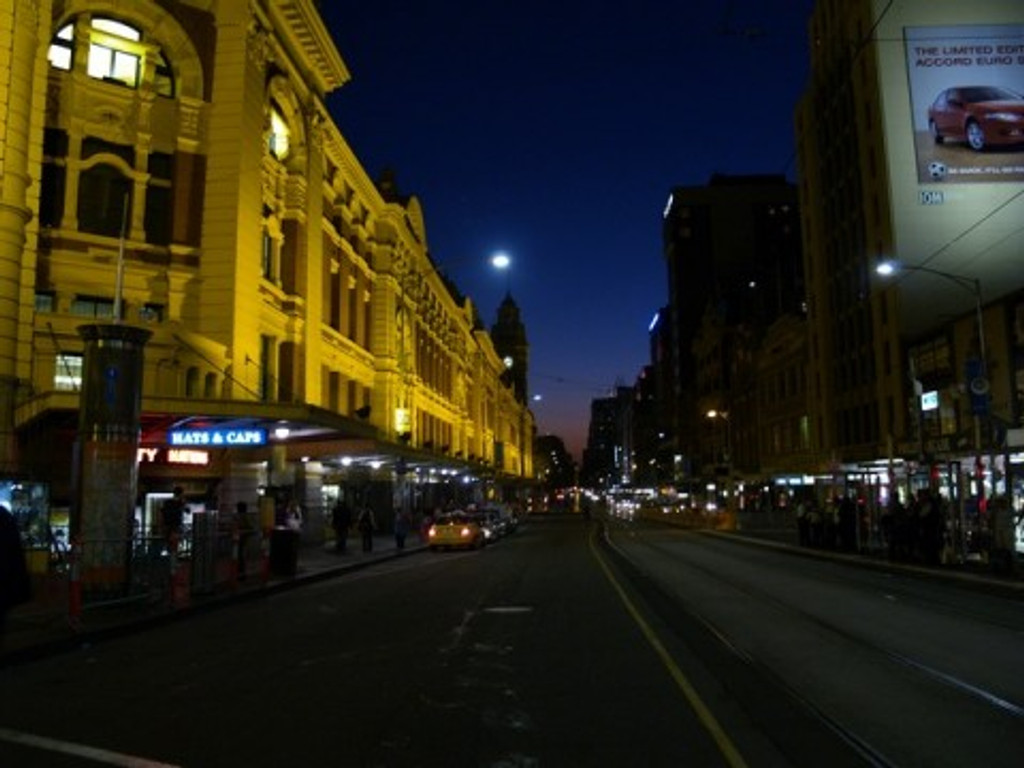 Melbourne Flinders Street at Dusk