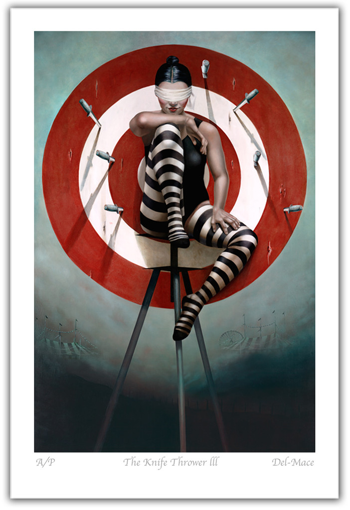 Modern Limited Edition print | Knife Thrower III | Gill Del-Mace