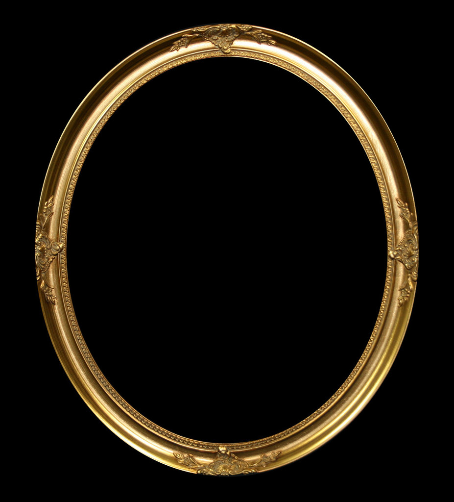 Elton Gold Oval Frame Only Print Decor Art Mirrors Frames
