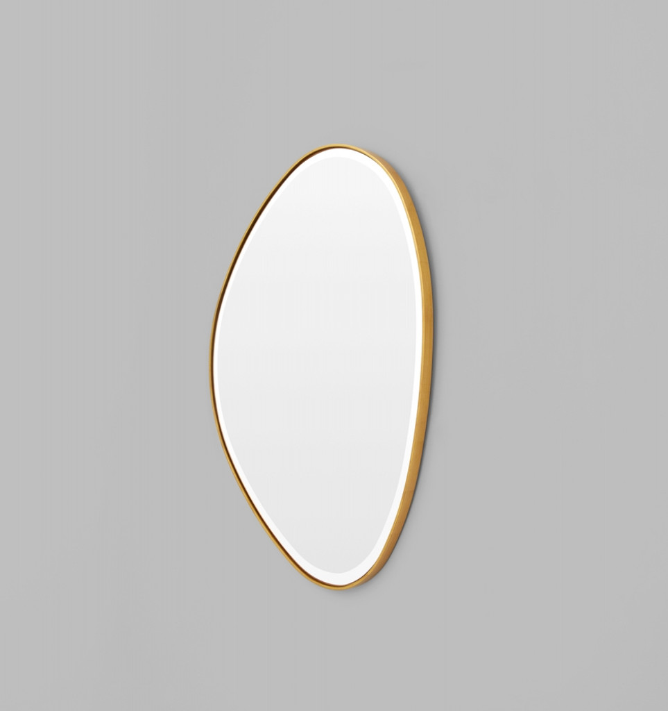 Riverstone Mirror | 70 x 90cm Brass