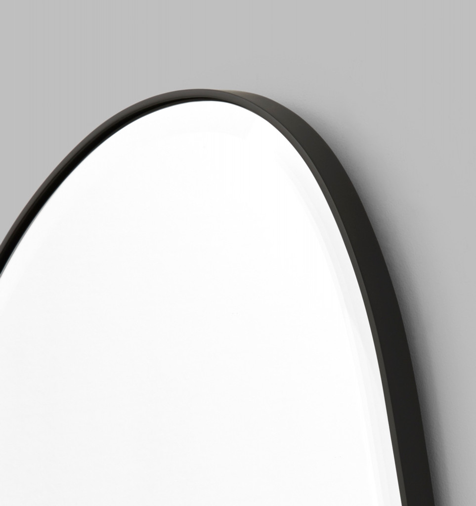 Riverstone Mirror | Frame Close-Up Black