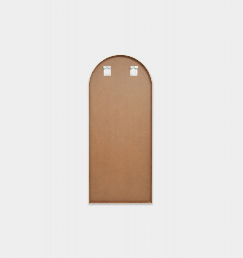 Oak Wood Arch Mirror | Without Stand