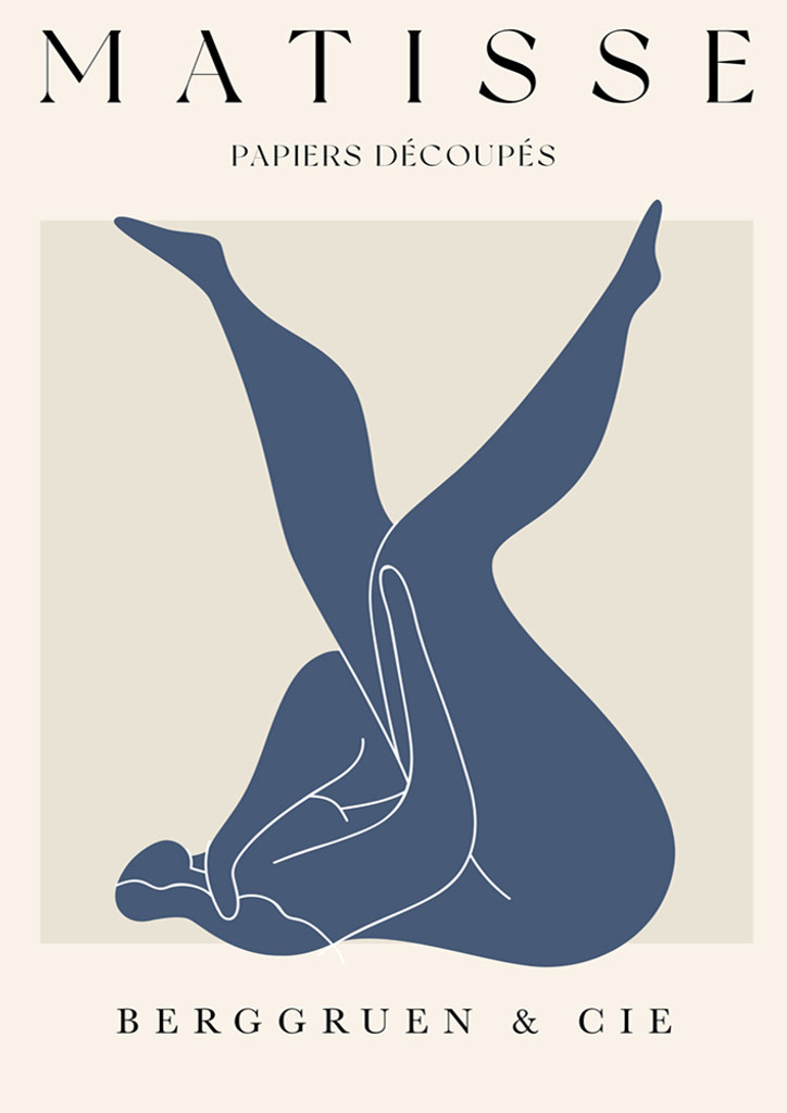 Matisse Blue | Framed Print
