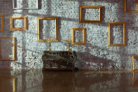 Ornate Frames on a brick wall