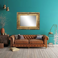 Grand Ornate Gold Mirror