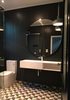 Print Decor | Modern Round Mirror | Black | In Situ