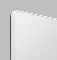 Errol Rectangle Curved | Bright White | Detail