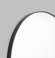 Modern Round Mirror |Bjorn | Black, detail