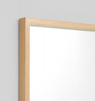 Light Wood Leaner Mirror