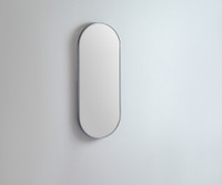 Oblong Metal Mirror | Gun Metal