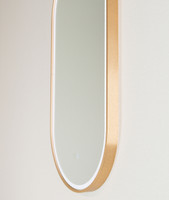 Back Lit Mirror | Rose Gold Frame| Print Decor