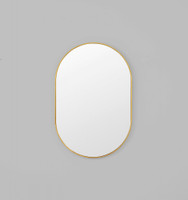 Bjorn Brass Oval Mirror