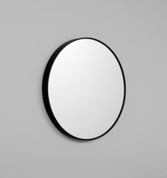 Simplicity Round Metal Mirror | Black