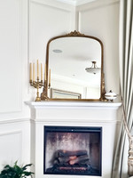 Hepburn Arched Mirror Small Gold