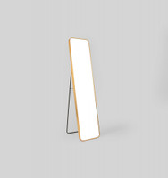 Simplicity Curved Freestanding Mirror | Gold