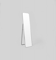 Simplicity Curved Freestanding Mirror | Silver