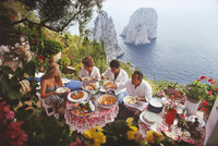 Dining Al Fresco On Capri | Slim Aarons