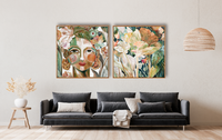 Colada & Ever Green | Framed Canvas