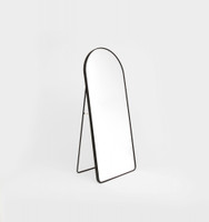 Metal Arched Freestanding Mirror | Black