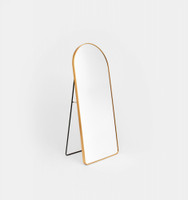 Metal Arched Freestanding Mirror | Gold