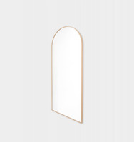 Oak Wood Arch Mirror | Without Stand