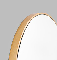 Modern Round Brass Mirror | Detail