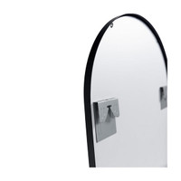 Sofia Oval Metal Mirror | Black