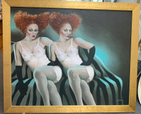 Twins Original Painting by Gill Del - Mace SOLD