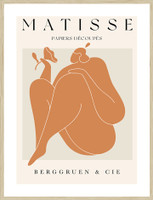 Matisse Orange | Framed Print | Natural Oak Frame