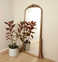 Hepburn Arched Mirror Tall Leaner Gold