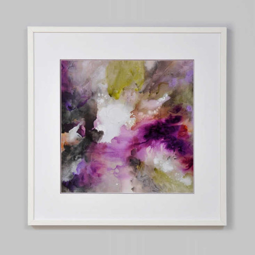 Print Decor | Purple abstract framed print