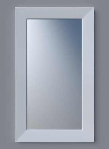 MODERN GEOMETRIC WHITE FRAMED MIRROR 2