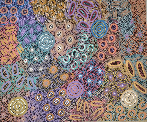 My Grandmother's Country and Women's Ceremony, 2023 by Michelle Possum Nungurrayi