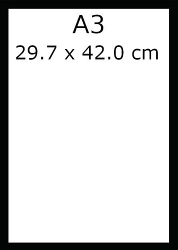 A3 Pre-made kitframe - Black