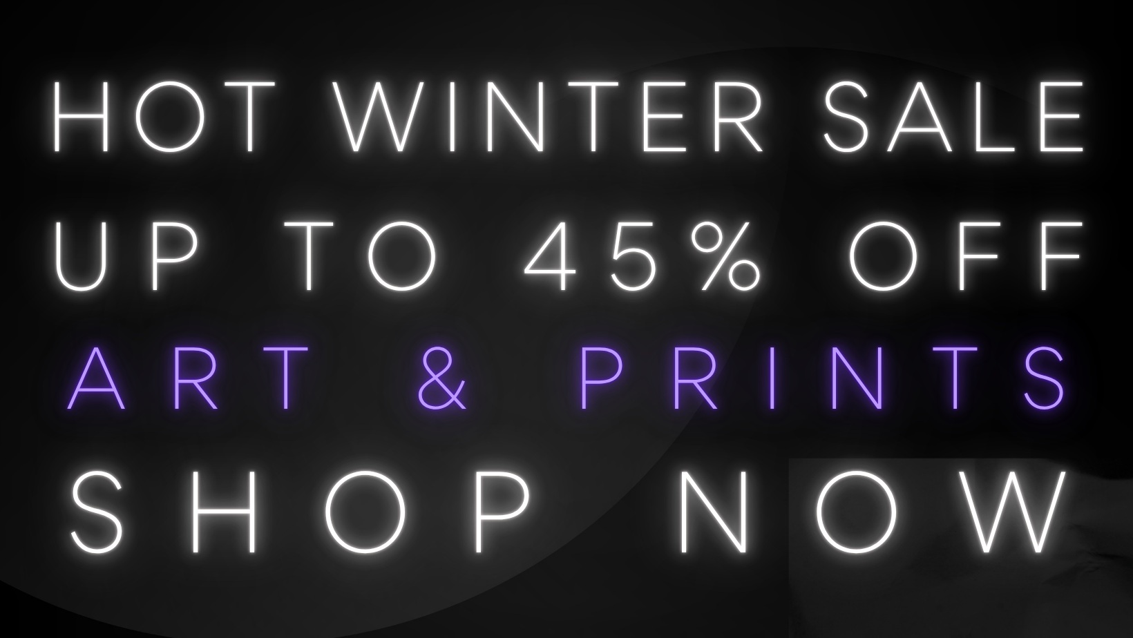 Prints on sale banner