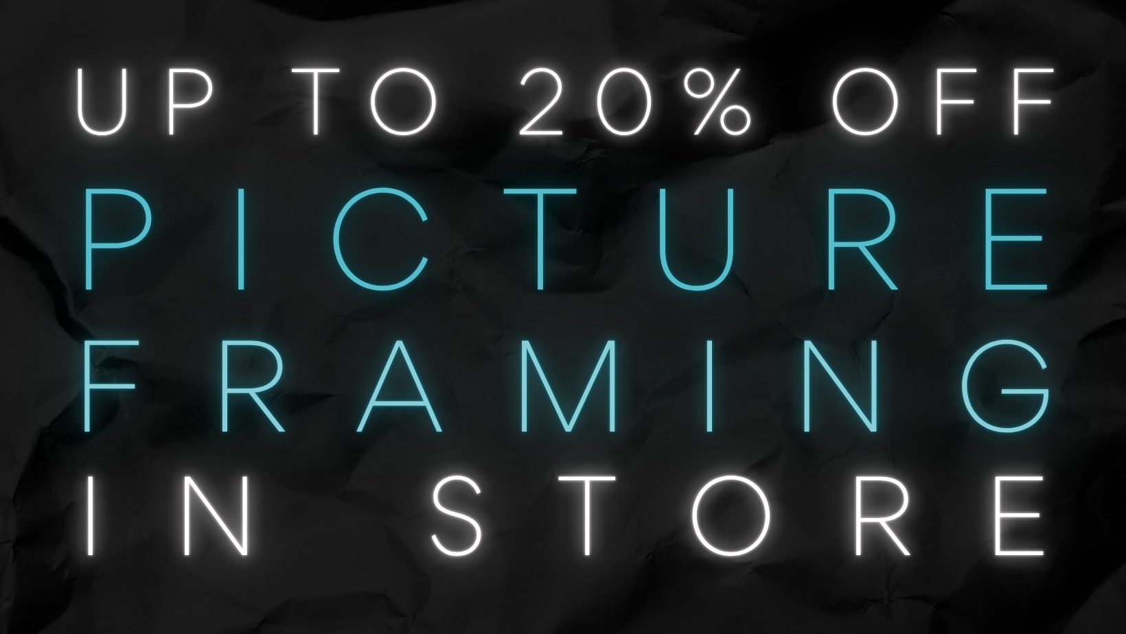 Picture Framing Sale Banner