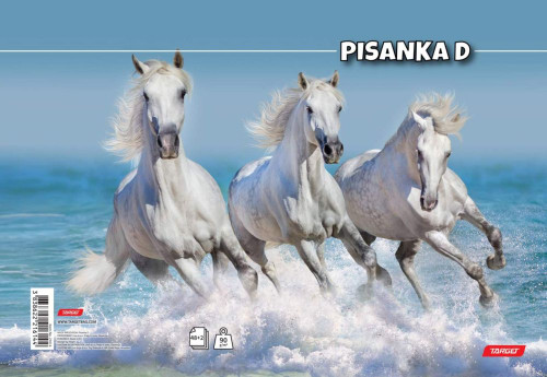 Pisanka D TARGET Bijeli konji