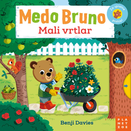 Naslovnica knjige Medo Bruno mali vrtlar