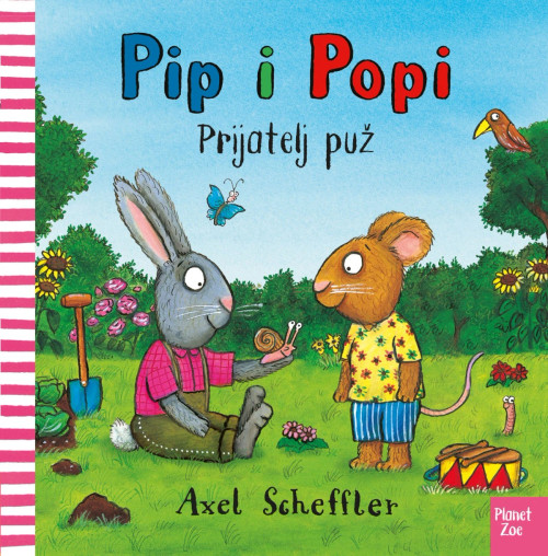 Naslovnica knjige Pip i Popi: Prijatelj puž