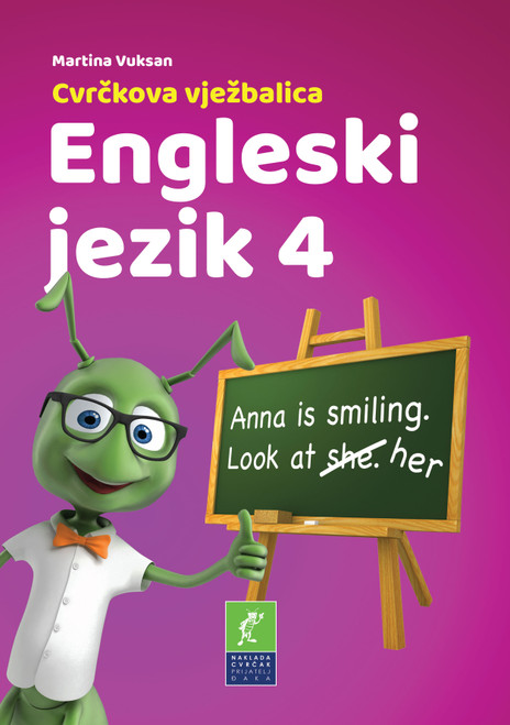 Naslovnica Cvrčkova vježbalica Engleski 4