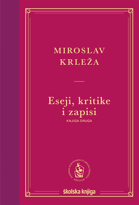 Naslovnica knjige Eseji, kritike i zapisi